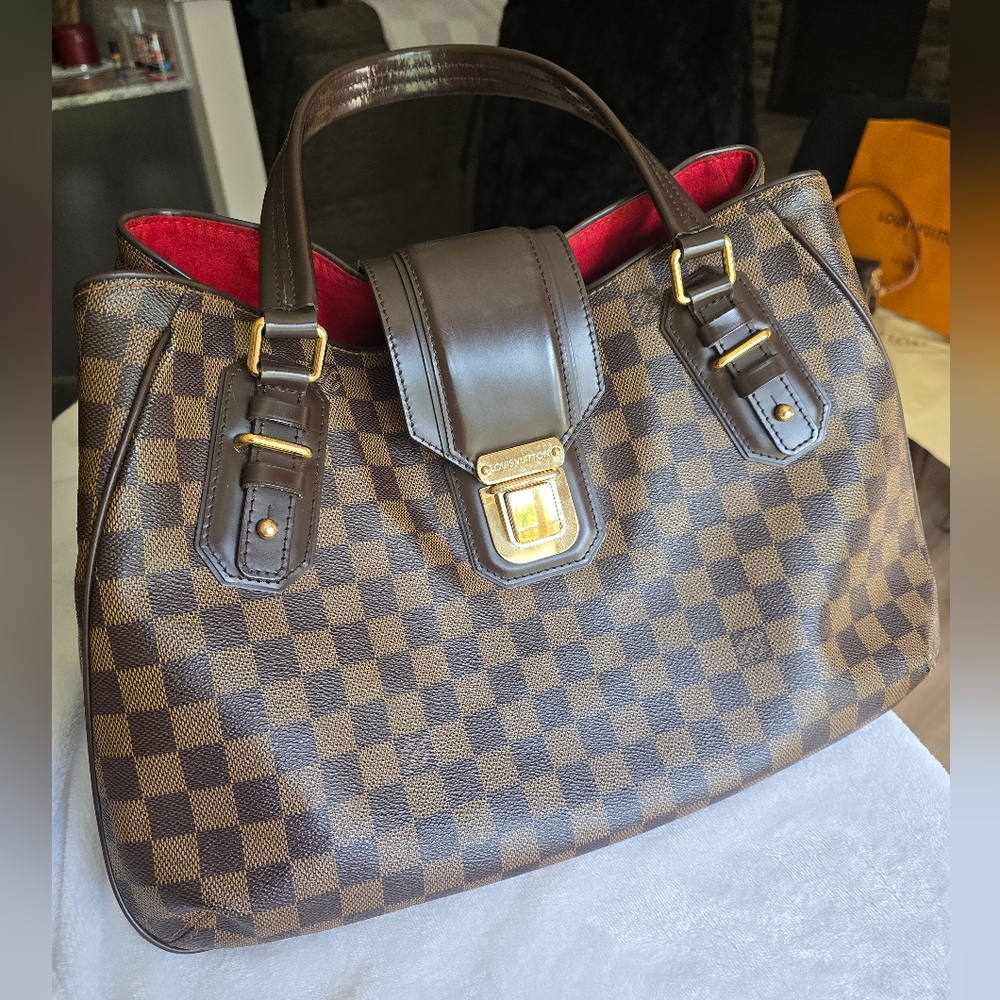 Louis Vuitton Ebene Damier Griet Satchel Bag - Picture 3 of 16